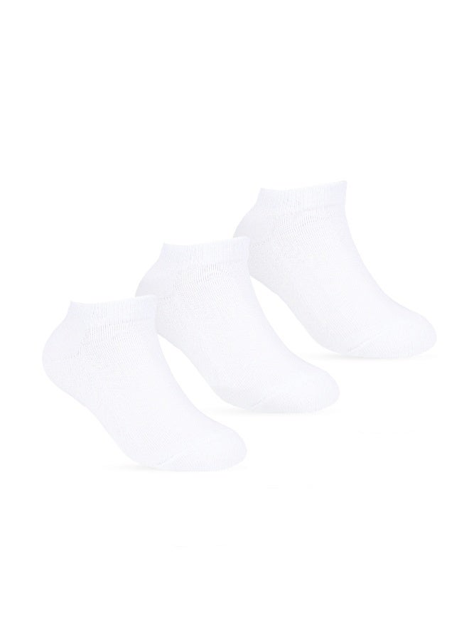 STITCH Boys Pack of 3 Half Terry Ankle Plain Casual Socks - Image 1